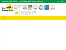 Tablet Screenshot of calpasosolar.com